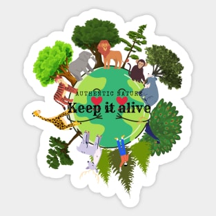 Evergreen - Keep earth clean Sticker